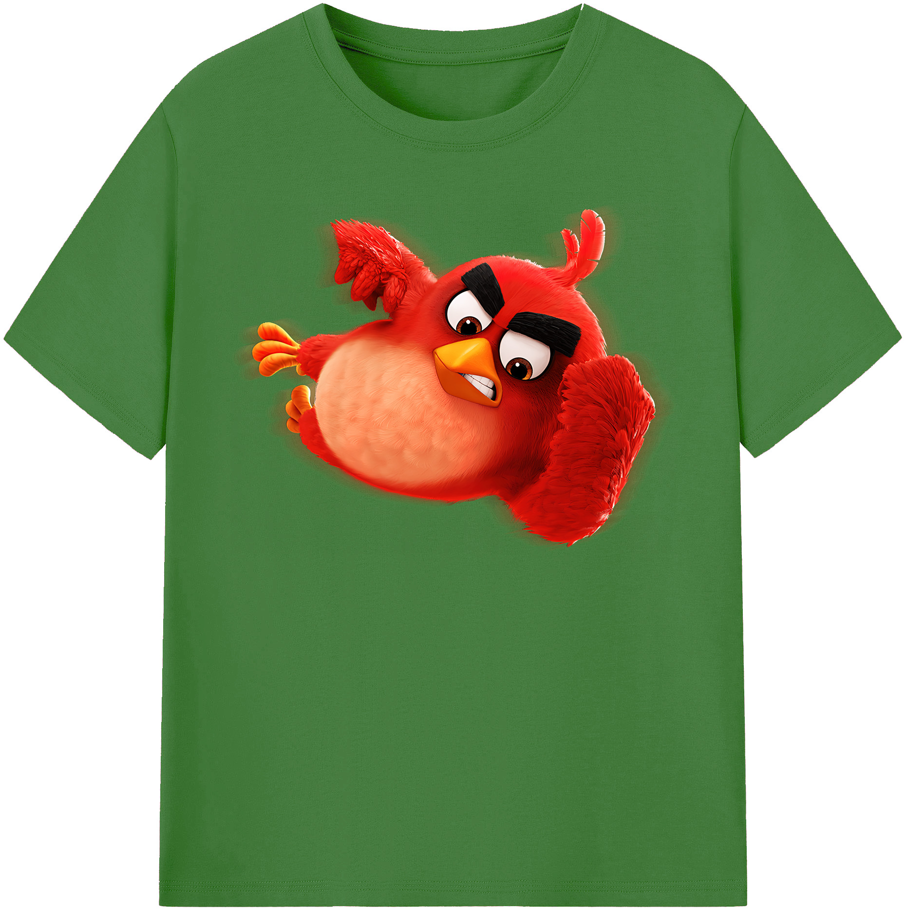 （画像用） Angry Birds アングリーバード レディースカジュアルプリントTシャツ（綿100％）